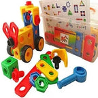 Construction Engineering Building Blocks 101 Pcs | STEM Educational Construction Toy Set for Kids