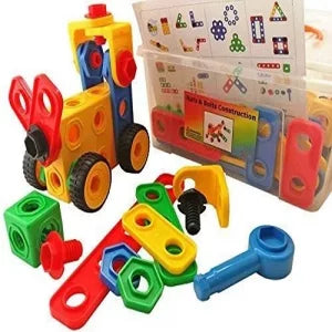 Construction Engineering Building Blocks 101 Pcs | STEM Educational Construction Toy Set for Kids