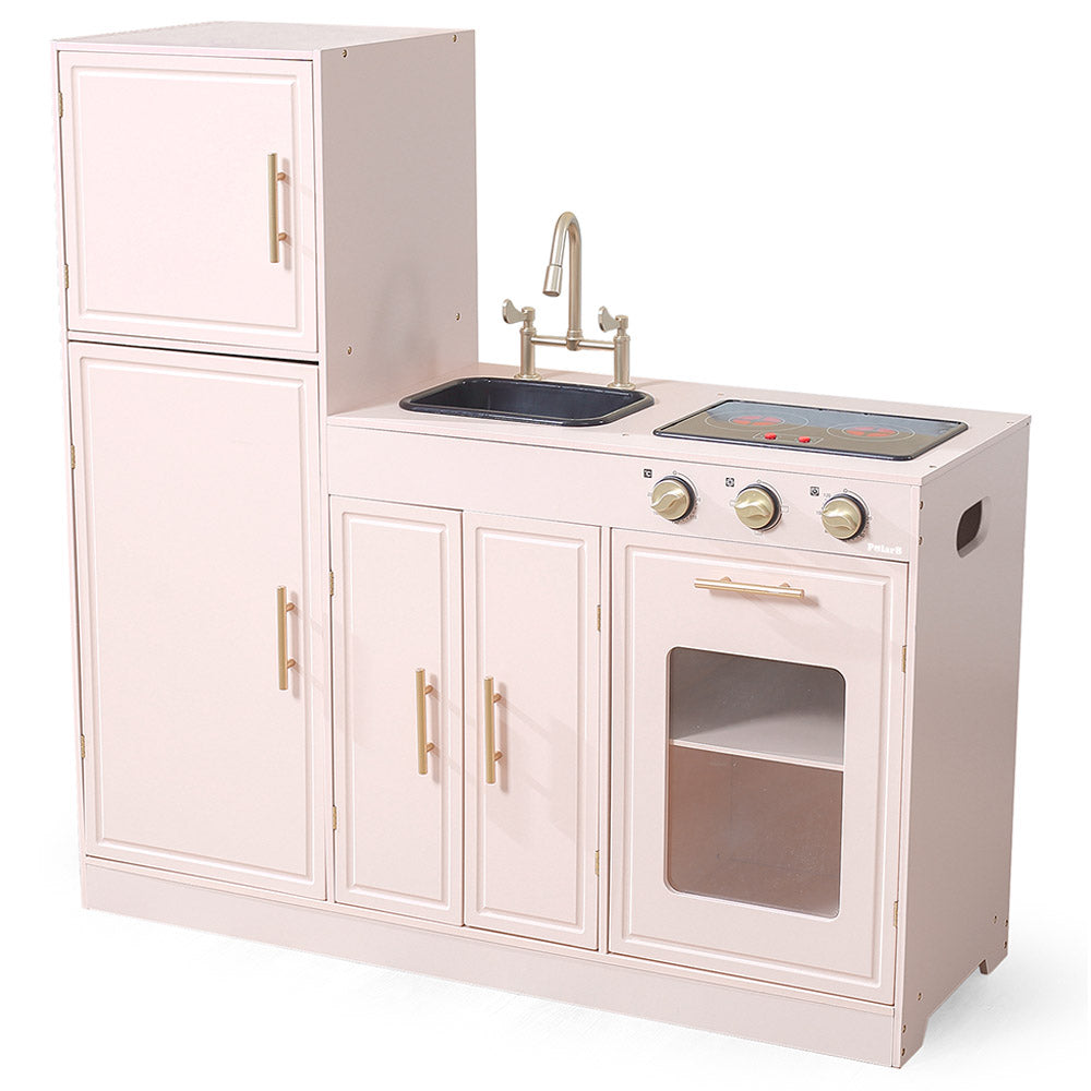 Pretty Pink Modern Kitchen with Light & Sound | Kids Pretend Play Kitchen Set