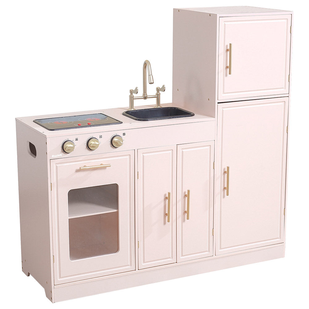Pretty Pink Modern Kitchen with Light & Sound | Kids Pretend Play Kitchen Set