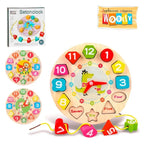 Teaching Clock Wooden | Educational Time Learning Toy for Kids