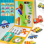 Magnetic Fun Traffic Puzzle | Kids Wooden Educational Road & Vehicle Learning Toy