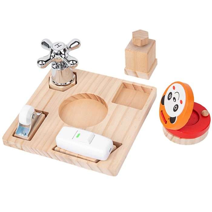 Shape Busy Activity Board | Montessori Fine Motor Skills Learning Toy