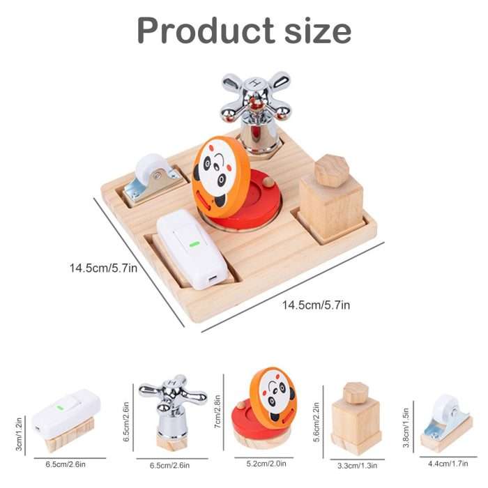 Shape Busy Activity Board | Montessori Fine Motor Skills Learning Toy