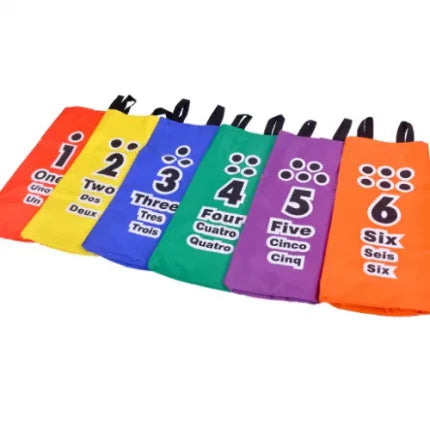 Jumping Bags Set of 6 | Kids Sack Race Game Outdoor Physical Activity Toy Set