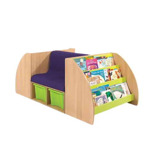 Bela Book Racks & Seating | Kids Wooden Reading Corner Storage Unit