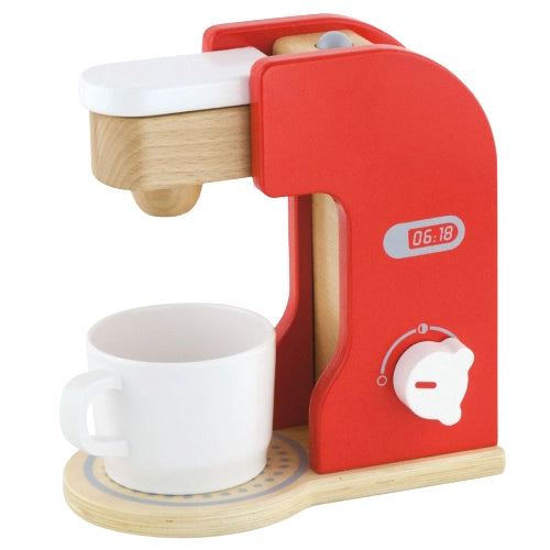 Wooden Coffee Maker Toy | Kids Pretend Play Kitchen Coffee Machine Set