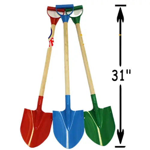 Giant Wooden Handle Sand Shovel | Kids Outdoor Beach & Sandbox Toy