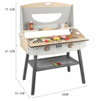 Wooden BBQ Set 47pcs | Kids Pretend Play Barbecue Grill Toy Set