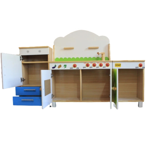 Wooden Zymul Kitchen Set (4 Pcs) | Kids Role Play Wooden Toy Kitchen Set