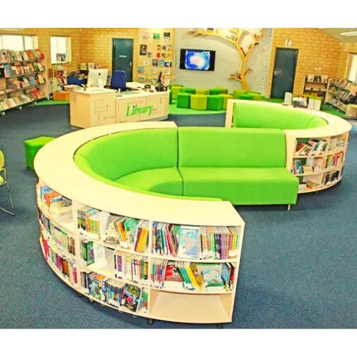 Library Seating With Racks | Kids Reading Corner Storage Seating Furniture