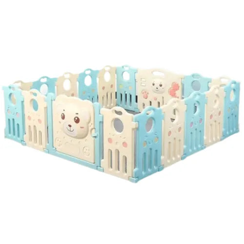 Baby Playpen Fence | Indoor Kids Play Yard in Candy Colors with Cushions