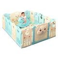 Baby Playpen Fence | Indoor Kids Play Yard in Candy Colors with Cushions
