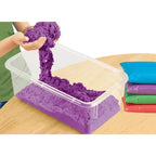 Colored Kinetic Sand Set | Kids Sensory Mold & Play Sand with Tools