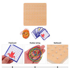 Creative Maths Puzzle Board | Kids Shapes & Fractions Learning Toy