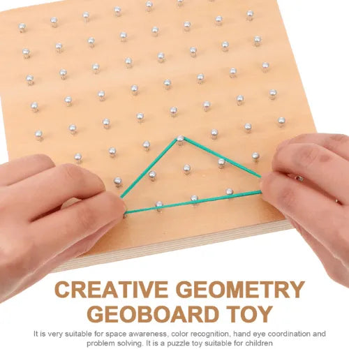 Creative Maths Puzzle Board | Kids Shapes & Fractions Learning Toy