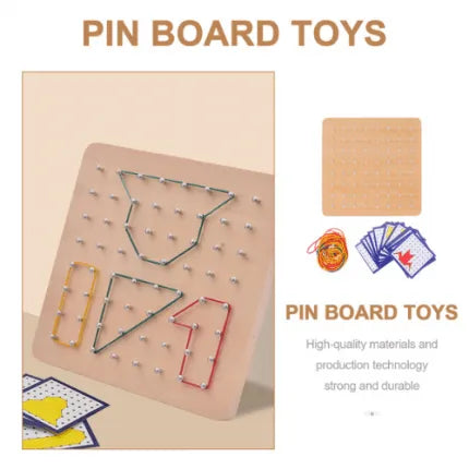Creative Maths Puzzle Board | Kids Shapes & Fractions Learning Toy