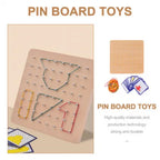 Creative Maths Puzzle Board | Kids Shapes & Fractions Learning Toy