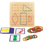 Creative Maths Puzzle Board | Kids Shapes & Fractions Learning Toy