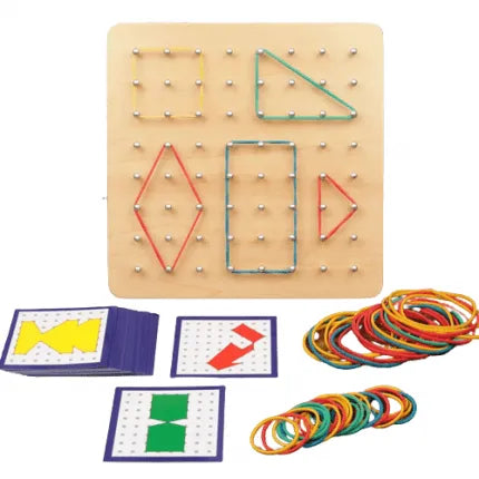 Creative Maths Puzzle Board | Kids Shapes & Fractions Learning Toy