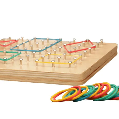 Creative Maths Puzzle Board | Kids Shapes & Fractions Learning Toy