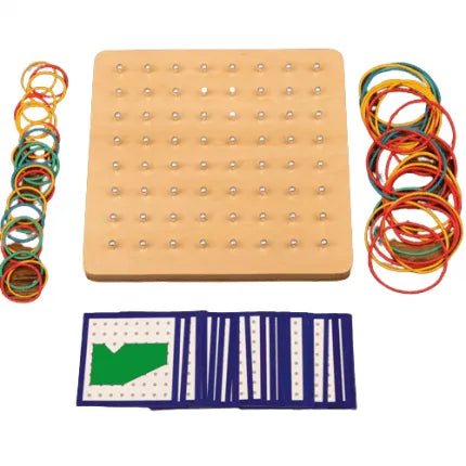 Creative Maths Puzzle Board | Kids Shapes & Fractions Learning Toy