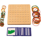 Creative Maths Puzzle Board | Kids Shapes & Fractions Learning Toy