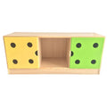 Dice Cabinet with 2 Doors | Elegant Storage Cabinet for Home, School Office