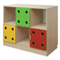 Dice Cabinet with 3 Doors | Wooden Storage Cabinet for Classroom & Home Use