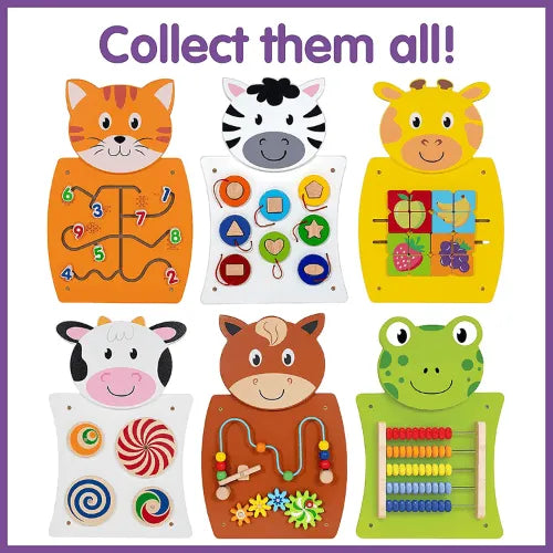 Horse Activity Wall Panel | Montessori Sensory Wall Toy for Kids