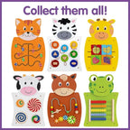 Zebra Activity Wall Panel | Wooden Sensory Learning Wall Toy for Kids