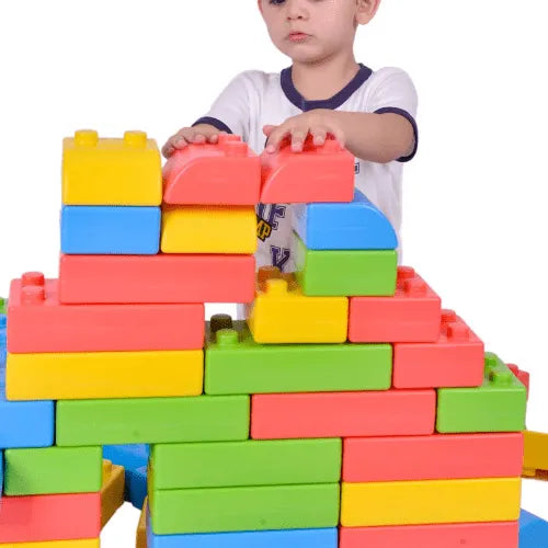 Happy Building Blocks 45 Pcs | Kids Large Jumbo Construction STEM Toy Set