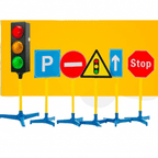 Traffic Signs Set (20 Pcs) | Kids Road Safety Learning Toy with Zebra Crossing & Cones