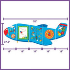 Large Aeroplane Activity Wall Panels | Kids Montessori Sensory Wall Toy