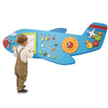 Large Aeroplane Activity Wall Panels | Kids Montessori Sensory Wall Toy