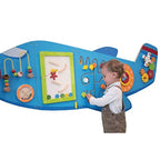 Large Aeroplane Activity Wall Panels | Kids Montessori Sensory Wall Toy
