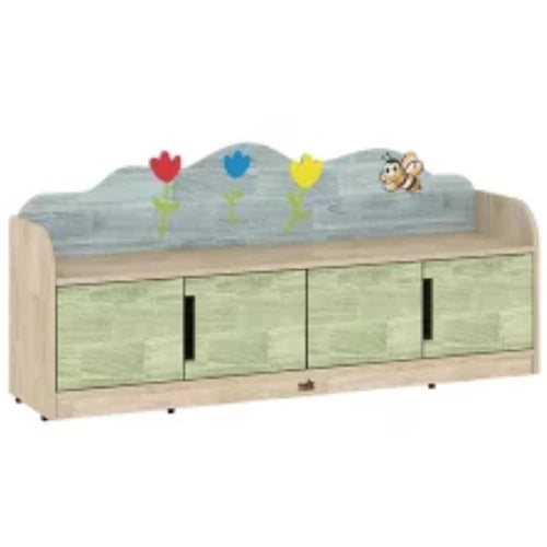 Haya Dozza Storage Bench | Kids Wooden 2-Compartment Storage Seating Bench