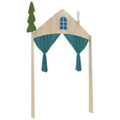 Forest Roof Door Frame with Side Racks | Kids Role Play Room Furniture