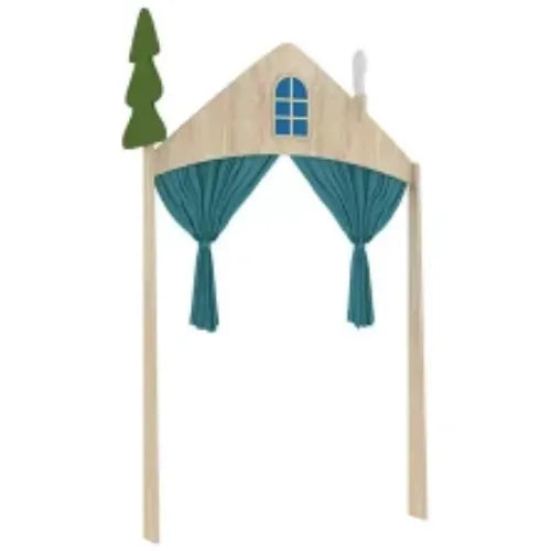 Forest Roof Door Frame with Side Racks | Kids Role Play Room Furniture