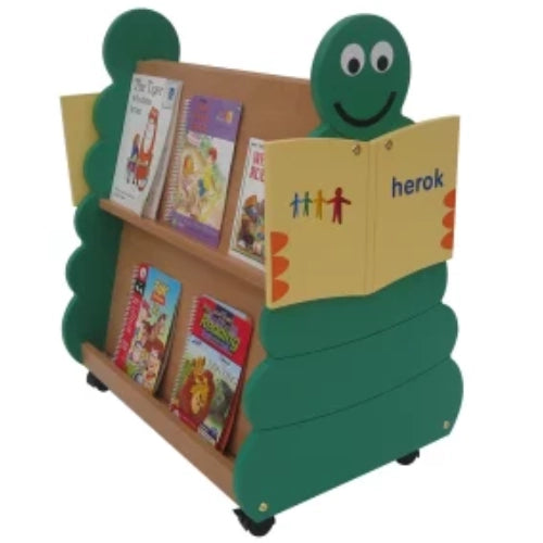 ELF Bug Double Sided Book Display | Mobile Kids Book Trolley for Classroom