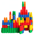 Bullets Manipulatives 100 PCS | Interlocking STEM Fine Motor Skills Building Toy