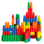 Bullets Manipulatives 100 PCS | Interlocking STEM Fine Motor Skills Building Toy