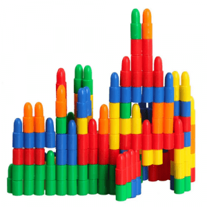 Bullets Manipulatives 100 PCS | Interlocking STEM Fine Motor Skills Building Toy