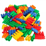 Bullets Manipulatives 100 PCS | Interlocking STEM Fine Motor Skills Building Toy