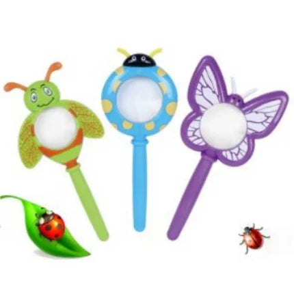 Cartoon Insect Shape Magnifying Glass Set (3 PCS) | Kids Science Exploration Toy