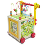 Bead Maze Cube Walker 5-in-1 | Wooden Multifunction Activity Cube for Kids