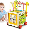 Bead Maze Cube Walker 5-in-1 | Wooden Multifunction Activity Cube for Kids