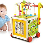 Bead Maze Cube Walker 5-in-1 | Wooden Multifunction Activity Cube for Kids