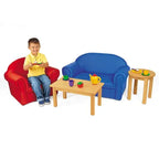 Poppy Couch Easy Clean | Kids Sofa with Wooden Frame & Wipe-Clean Vinyl