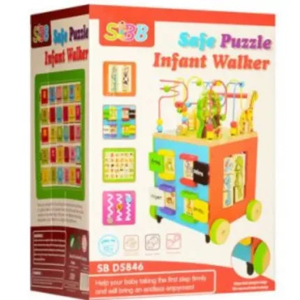 Giant Tiger Maze Cube Walker | 5-in-1 Wooden Activity Learning Cube for Kids